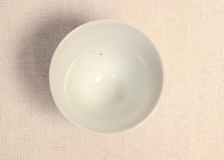 江戸後期染付草花図窓絵広東型小向付 5客組