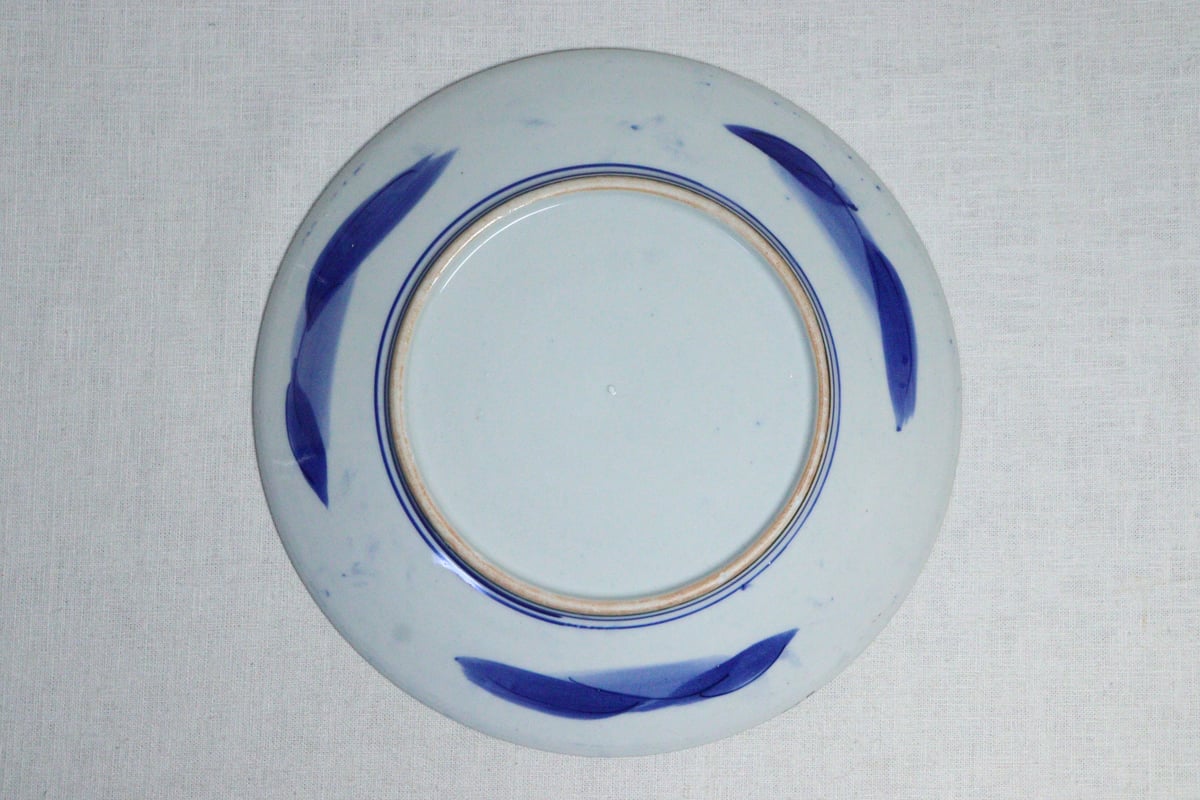 明治後期～大正染付山水図尺皿 | 吉祥寺PukuPuku