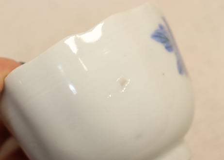 明治後期～大正染付牡丹図向付