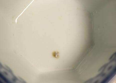 江戸後期染付龍図八角小鉢② フリモノ
