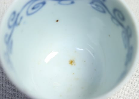 江戸幕末染付よろけ文向付②フリモノ
