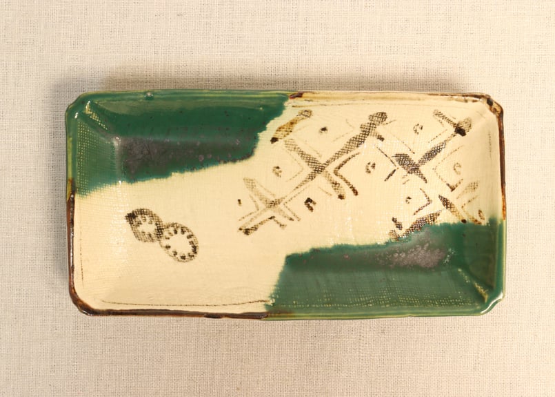 織部焼　5点 織部焼5点