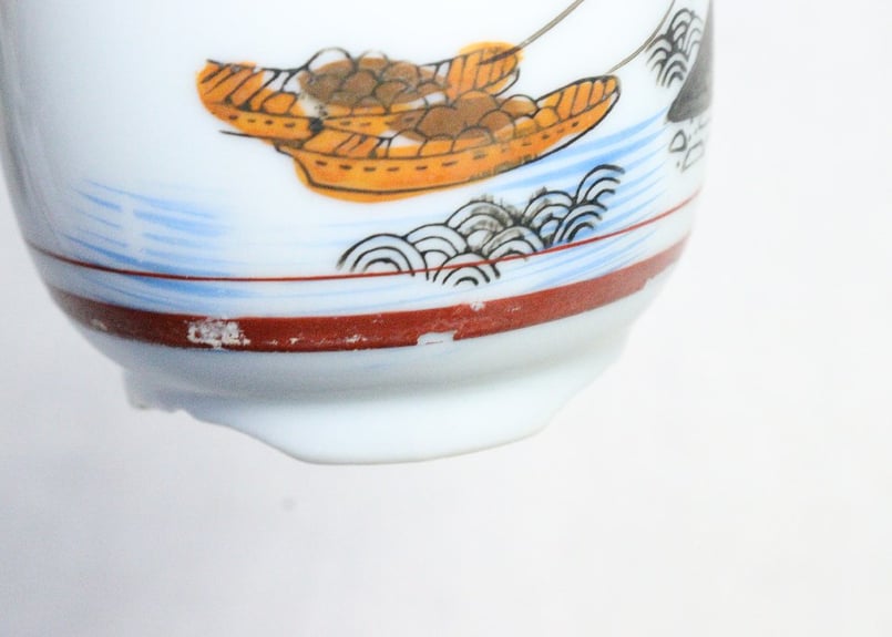 大正〜昭和初期　時代物　盃洗　蒔絵 大正時代の希少アンティーク漆器 魚蒔絵小皿