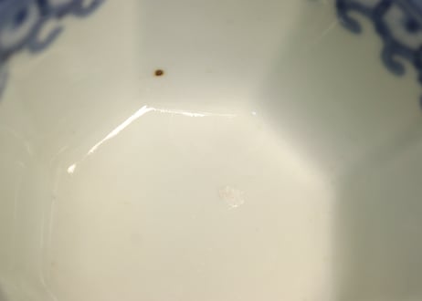 江戸後期染付龍図八角小鉢② フリモノ