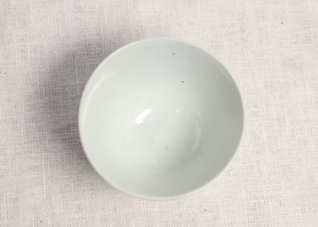 江戸後期染付柳に牡丹図広東型猪口