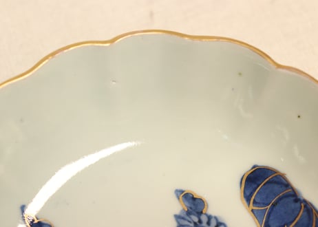 江戸後期色絵秋海棠図なます皿①