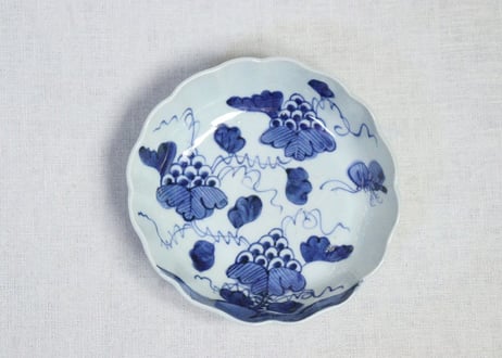 なます皿 4枚 染付 蝶 鳥 渦巻 風車 花弁縁 江戸 Amazon.co.jp: なます皿 4枚 染付 蝶 鳥 渦巻 風車 花弁縁 江戸