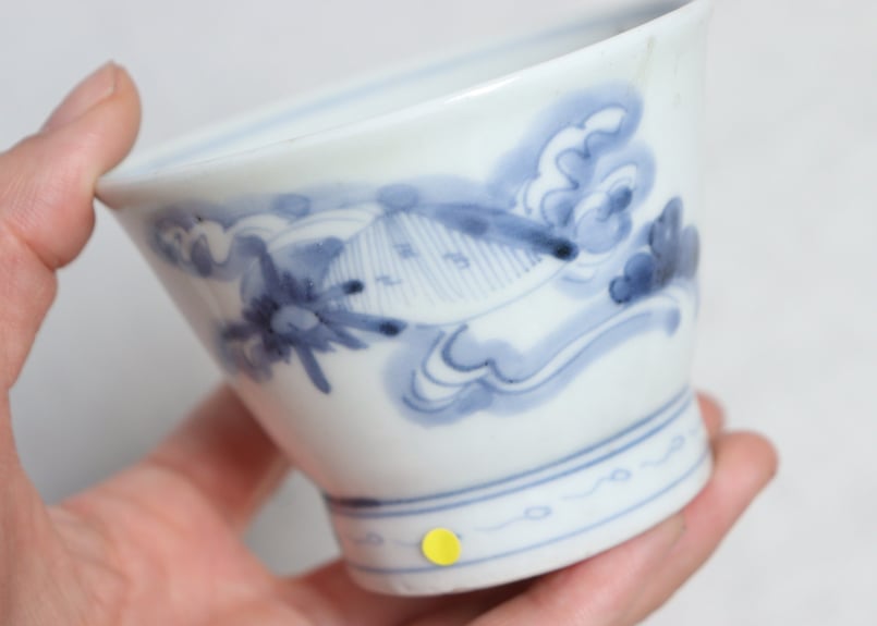 江戸中期　極上珍品　蕎麦猪口　乾隆年製　輪花貝型 江戸中期 極上珍品 蕎麦猪口 乾隆年製 輪花貝型 - メルカリ