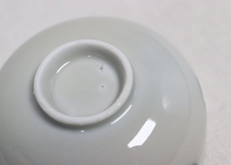 江戸幕末染付丸文湯呑②ケムリ