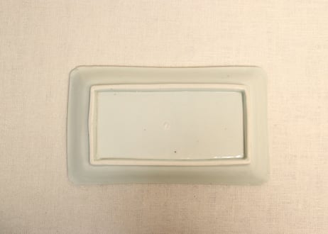 江戸後期色絵山水図長皿②　少かたつき