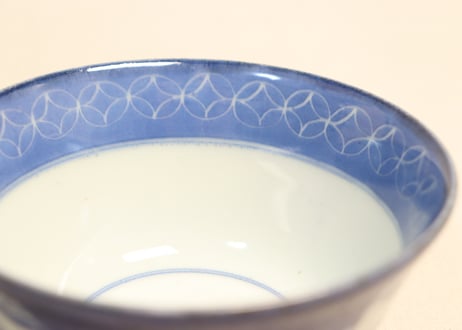 江戸後期染付団龍と宝珠図蓋茶碗
