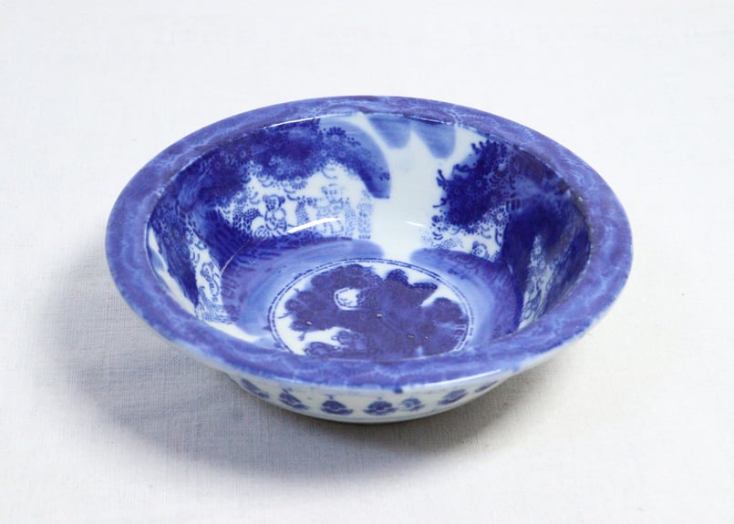 明治前期紙刷唐子図7寸鉢 フリモノ | 吉祥寺PukuPuku