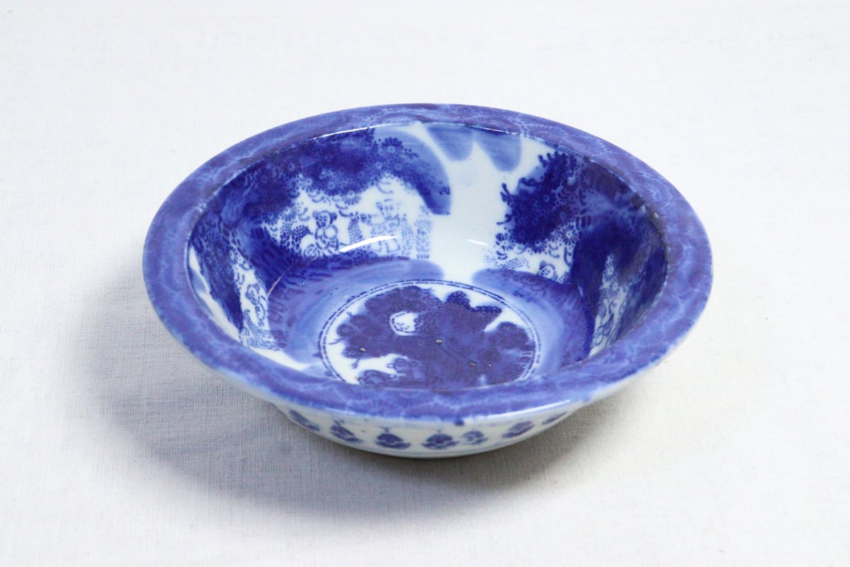 明治前期紙刷唐子図7寸鉢 フリモノ | 吉祥寺PukuPuku