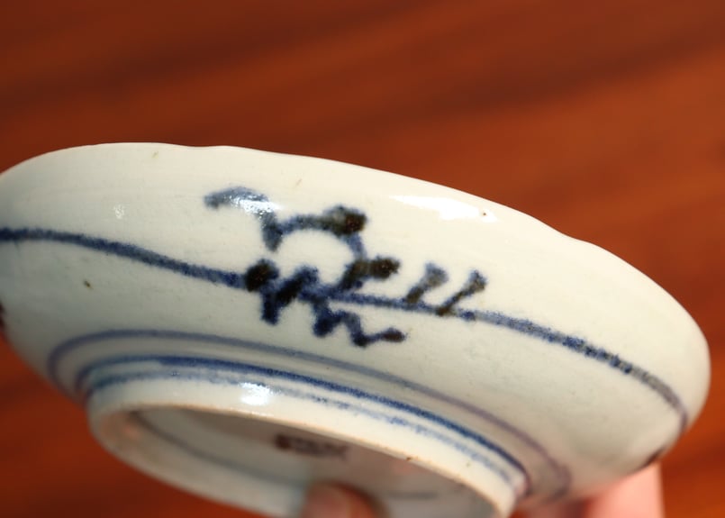 江戸中期筒江窯染付梅と竹図小皿 5客組 | 吉祥寺PukuPuku