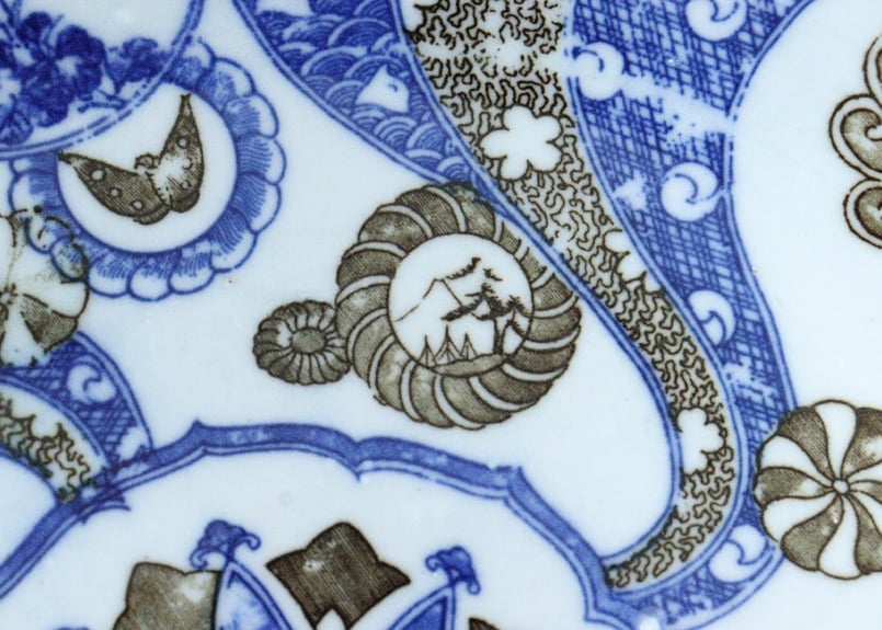 33/z2印判幾何学 丸文散らし