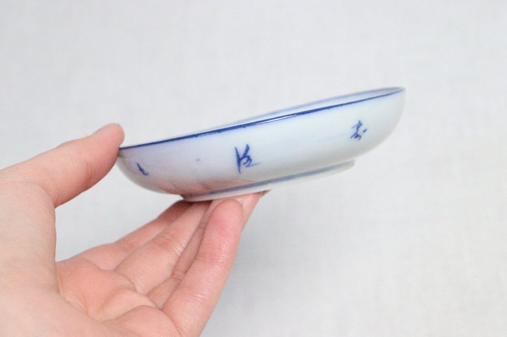 明治前期染付東下り図小皿 | 吉祥寺PukuPuku