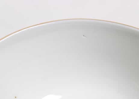 明治前期赤絵金彩桐と鳳凰図蒸茶碗