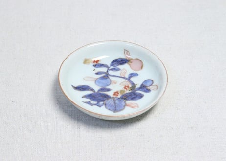 江戸中期色絵茄子図小皿①