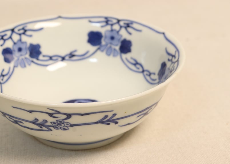 明治後期～大正染付鳳凰と花図小鉢 | 吉祥寺PukuPuku