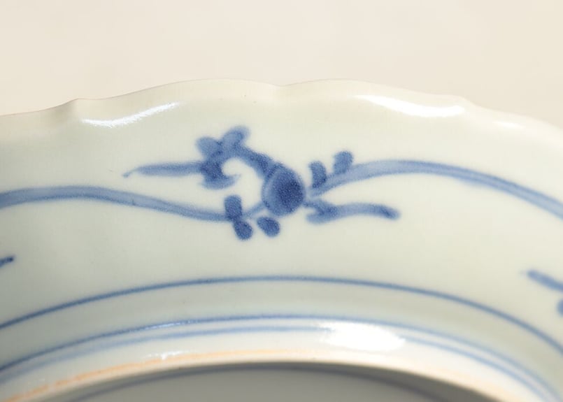 新作商品 藍柿 雲龍の図 四方小皿 工芸品 - 工芸品 工芸品
