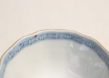 明治前期色絵鳳凰と竹林雀図向付