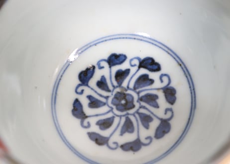 江戸後期色絵幾何学文と花図向付①