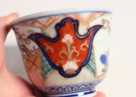 明治前期色絵桜図向付①