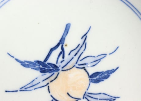 明治前期色絵馬図三ツ組鉢