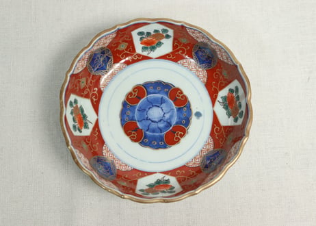 古伊万里 染付 印判 色絵 蓋物 九客 膾皿 十枚 印あり 時代物 まとめて揃い CATEGORY なます皿 | 吉祥寺PukuPuku
