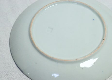 明治後期～大正銅判山水図8寸皿