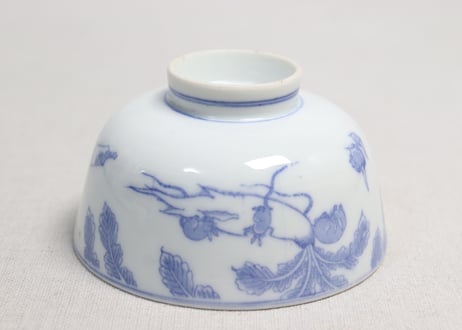 明治後期～大正銅判鼠大根図蓋茶碗①