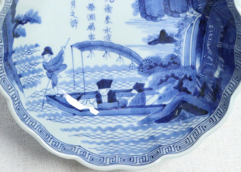 江戸時代  染付け 大皿 魅力溢れる江戸の器、伊万里の大皿 - 古好屋 ブログ