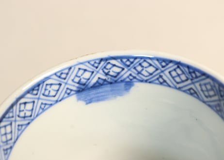 明治前期色絵鷺に沢潟図向付