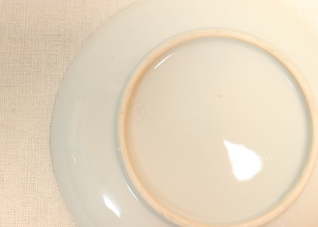 明治後期～大正色絵鶴亀図5寸皿