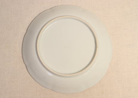 明治前期金彩つわぶき図7寸皿