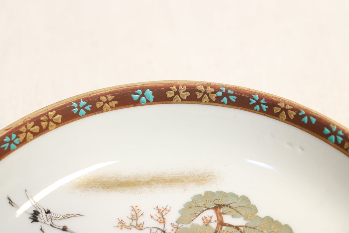 明治前期九谷焼色絵高砂図通り物小皿 | 吉祥寺PukuPuku