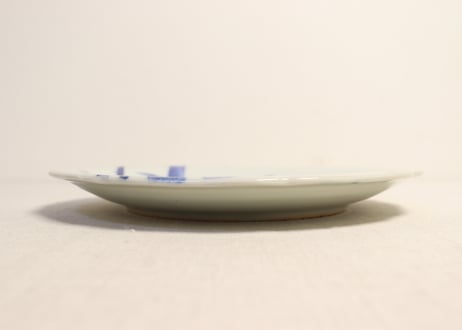 明治後期～大正銅判竹と筍図7寸皿② ノミホツ,膨れ
