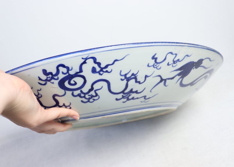 次代に残してほしい一品　瀬戸大皿　明治（A302) 次代に残してほしい一品 瀬戸大皿 明治（A302)