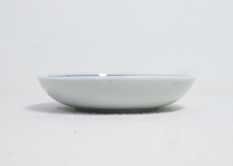 明治後期～大正染付草花図小皿