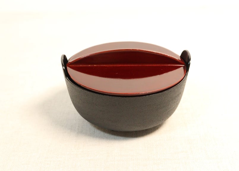 堆朱 南瓜形 蓋物 堆朱 南瓜形 蓋物