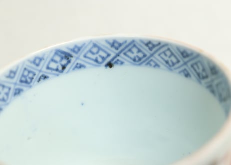 江戸後期色絵秋海棠図猪口①