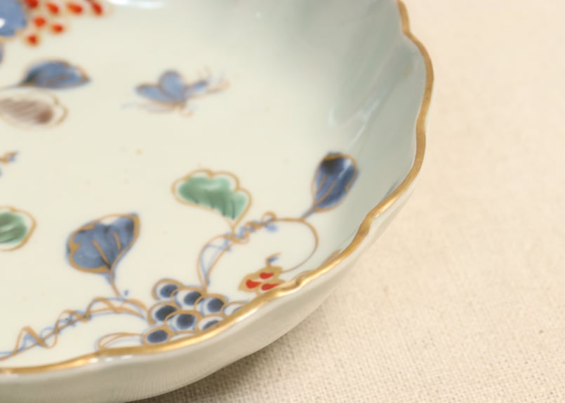 江戸後期色絵山葡萄図なます皿 | 吉祥寺PukuPuku