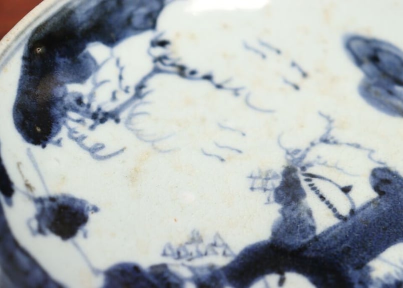 江戸前期初期伊万里山水図5寸皿 甘手,ニュウ | 吉祥寺PukuPuku 江戸前期初期伊万里山水図5寸皿 甘手,ニュウ | 吉祥寺PukuPuku