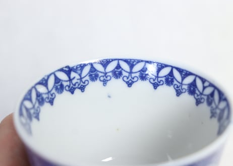 明治後期~大正銅判牡丹唐草図向付