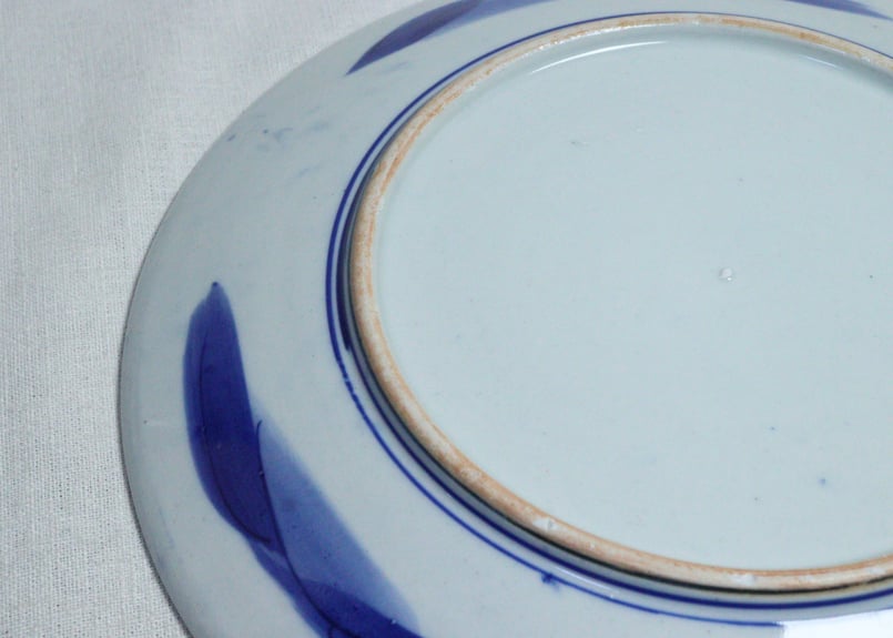 明治後期～大正染付山水図尺皿 | 吉祥寺PukuPuku