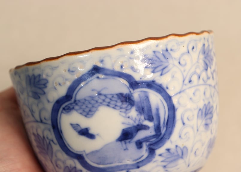 群馬県からの蔵出品　江戸〜明治期頃　青手面取窓絵九谷徳利　一対　無傷　本物保証 群馬県からの蔵出品 江戸〜明治期頃 青手面取窓絵九谷徳利 一対