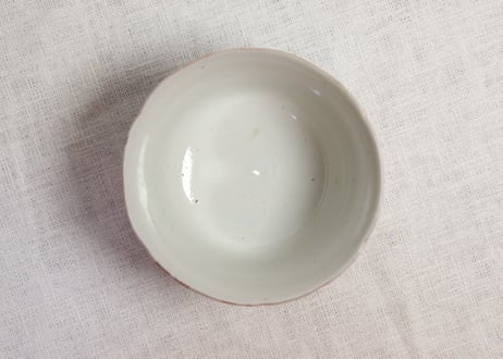 江戸中期色絵薊図大向付 ニュウ