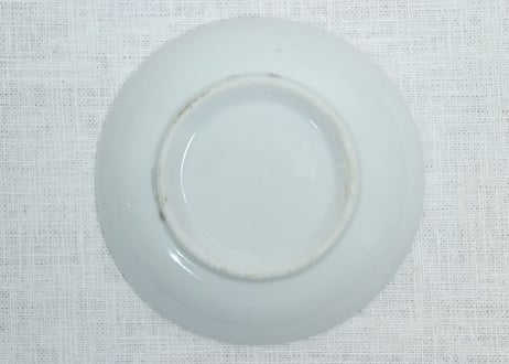 大正~昭和戦前染付渦巻き図小皿
