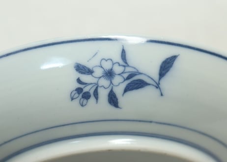 明治後期~大正銅判夜桜花見図6寸皿