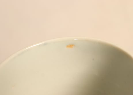 江戸幕末染付山水図向付 窯傷,フリモノ